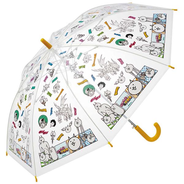 スケーター にゃんこ大戦争23 ビニール傘 55cm UBV3 雨具 レイングッズ