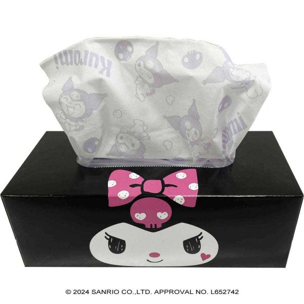 ハヤシ商事 クロミ キュートボックスティシュ 150組 10箱セット 122081 サンリオ