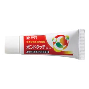サクラクレパス ボンドタッチ 24ml BT24ML 多用途 水溶性接着剤 細口ノズル 透明 工作｜econvecoco
