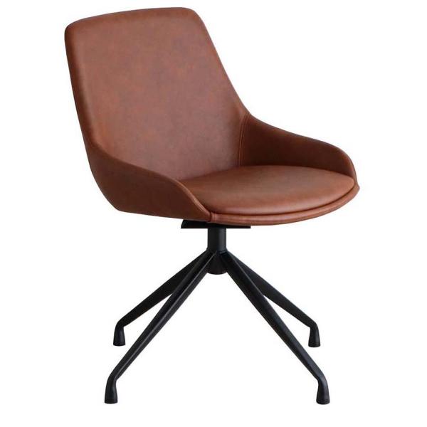 東馬 tohma エデル ラウンドチェア キャメル 54675780