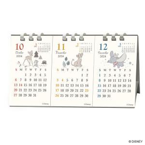 2025年 カレンダー 3ヶ月ヨコ/Disneyクラシック 卓上・エコタイプ 10月始まり ディズニー  1000132313 アートプリントジャパン AP｜econvecoco