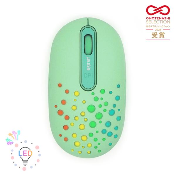 電響社 denkyosha EGRET Bluetooth&amp;2.4G 静音充電式ワイヤレスマウス H...