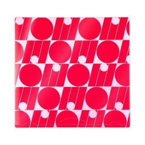 プラス PLUS うちわ収納  ito/oshi 推しの顔を見せずに持ち運べる片面不透明のうちわケース レッド FL-300CF 91470｜econvecoco