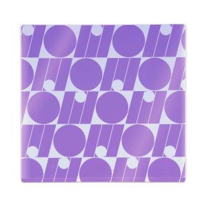 プラス PLUS うちわ収納  ito/oshi 推しの顔を見せずに持ち運べる片面不透明のうちわケース パープル FL-300CF 91474｜econvecoco