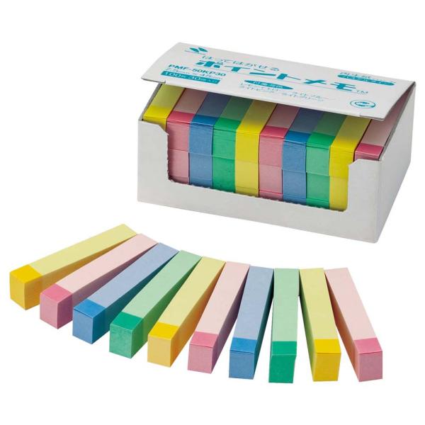 ニチバン NICHIBAN ポイントメモ 業務用パック 7.5mm×45mm 30冊 PMF-50K...