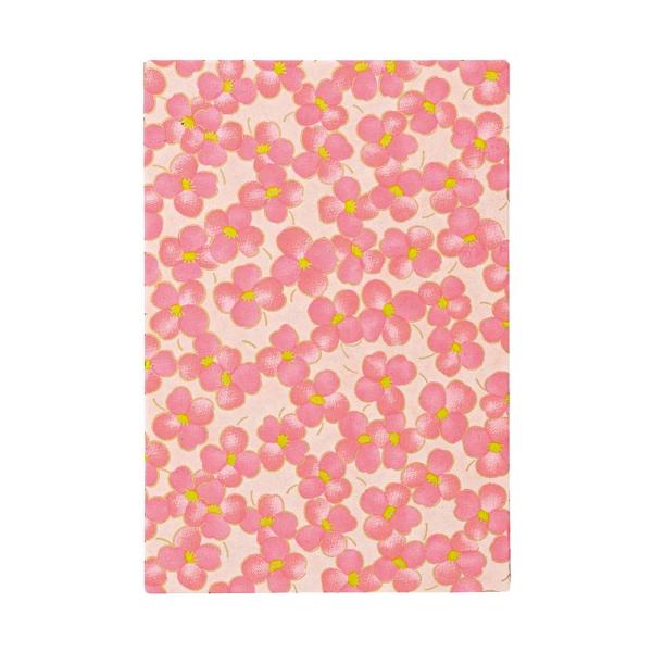 呉竹 御朱印帳 大判 小花柄・ピンク LH10-17