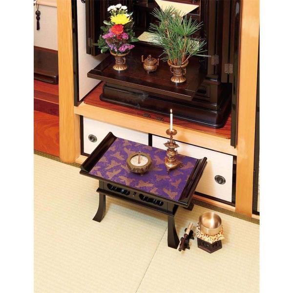 コジット COGIT 防炎仏壇マット 鶴柄 44×29cm 37915