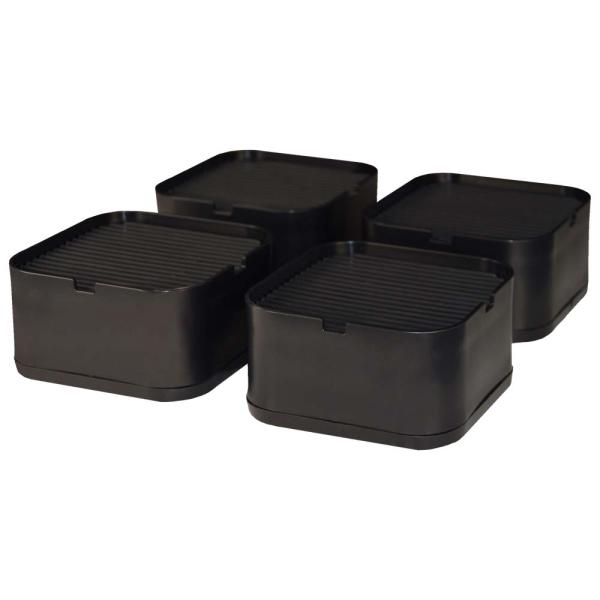 光 HIKARI 洗濯機 かさ上げ台 4個入り ブラック KAD100-51