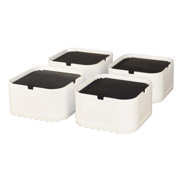 光 HIKARI 洗濯機 かさ上げ台 4個入り ホワイト KAD100-52