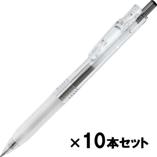 ゼブラ ZEBRA バイオチューブ搭載 サラサクリップ ウォータークリア  黒インク 10本セット ...