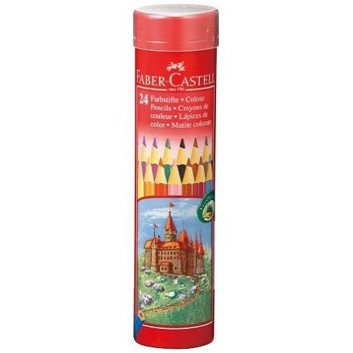 ファーバーカステル 色鉛筆丸缶 24色セット TFCC-CPK/24C