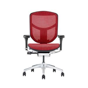 関家具 エルゴヒューマン エンジョイ2 ロータイプ ブラックフレーム EJ2-LAM-BF-RD レッド 389604｜econvecoco