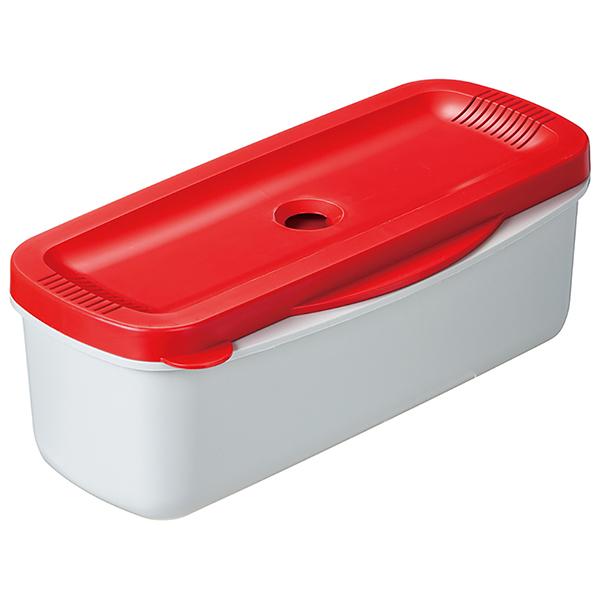 スケーター Skater 電子レンジスチームパスタメーカー　レッド MWPSM1