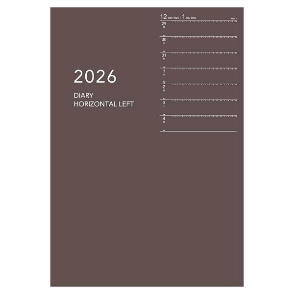 ダイゴー DAIGO 26年 アポイント ノート A5 週間 ブラウン E8153