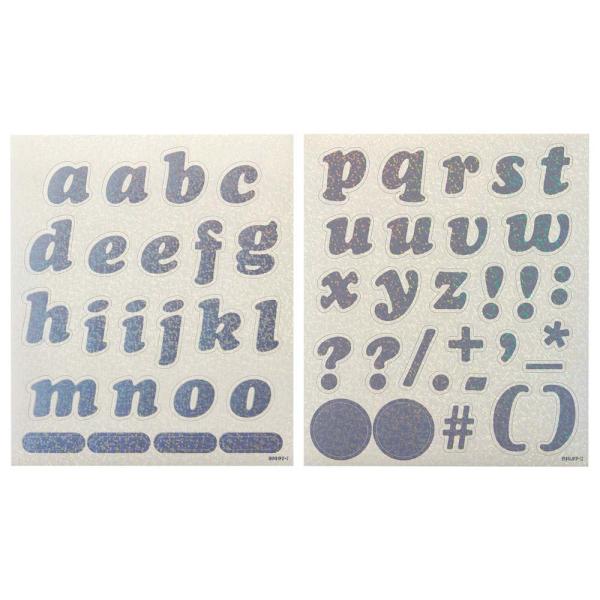 プラス PLUS イトオシ　うちわデコシール　小文字シルバー 91497