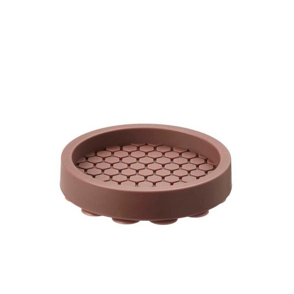 光 HIKARI エッジ付吸盤防振ゴムバラ 茶51mm 4個セット B-KQEG-53