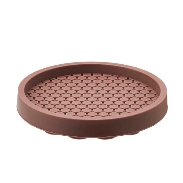 光 HIKARI エッジ付吸盤防振ゴムバラ 茶77mm 4個セット B-KQEG-77