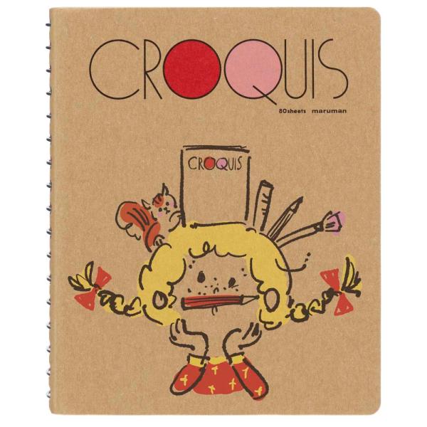 マルマン maruman ミニチュア　クロッキーブック　赤 SMINI3SB-25