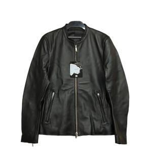MCM エムシーエム ブラック ラムレザー スタッズ ライダース