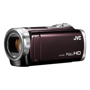 アウトレット未使用品  小型＆軽量ビデオカメラ JVC FULLHDビデオカメラ 16GB 高倍率60倍ズーム ブラウン  Everio GZ-E355-T