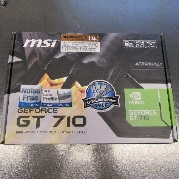 ほぼ新品 MSI NVIDIA GT710 (GeForce GT710) 2GB DDR3 ロープ...