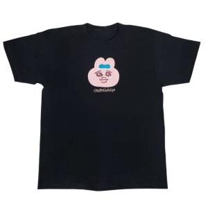 おぱんちゅうさぎ Tシャツ カオ BK ブラック 275168 可哀想に! 涙目 おぱんちゅうさぎ Tシャツ カオ BK ブラック 275168 可哀想に! 涙目