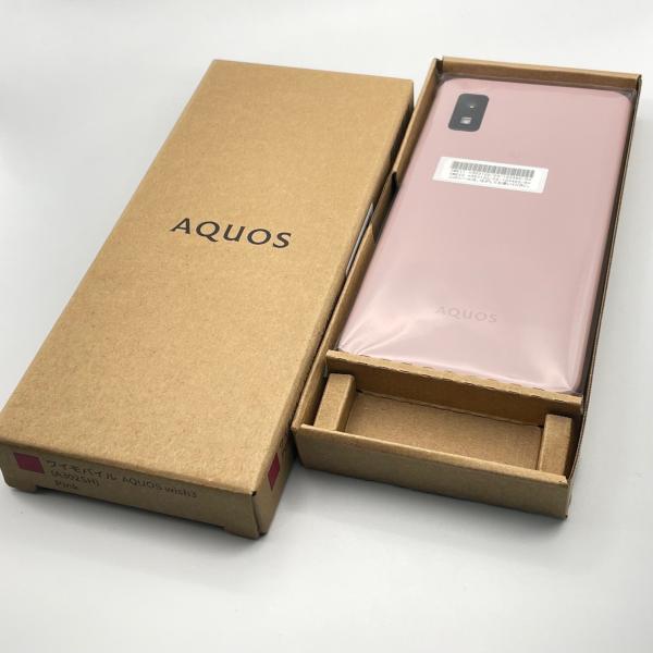 未使用品 AQUOS wish3 A302SH ピンク Android スマートフォン ワイモバイル...