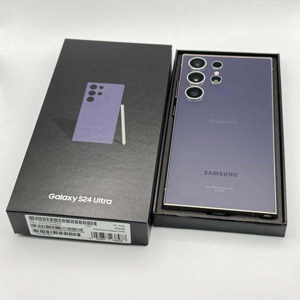 中古品 Galaxy S24 Ultra SC-52E 256GB Titanium Violet ...