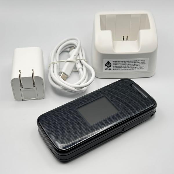 中古品 らくらくホン F-41F ネイビー