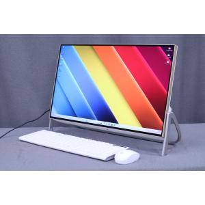 即配 良品 ホワイトxゴールド Corei7搭載パワフルモデル ESPRIMO FH77/B3 i7-7700HQ 8G 256G+1.0T 23.8FHD ブルーレイ Office オールインワン AAA評価
