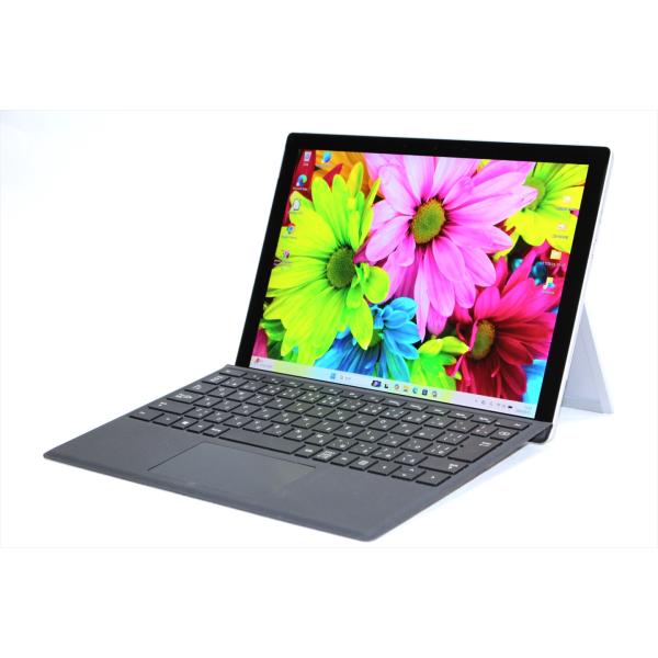 即配 バッテリー良 純正キーボード付 2021年薄軽量モデル Surface Pro7+ i5-11...