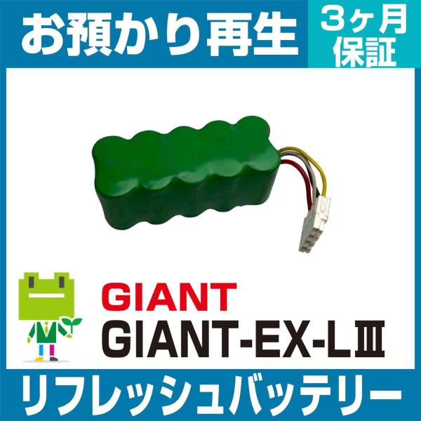 カメラ GIANT-EX-LIIIバッテリー リフレッシュ（純正品お預かり再生/セル交換）