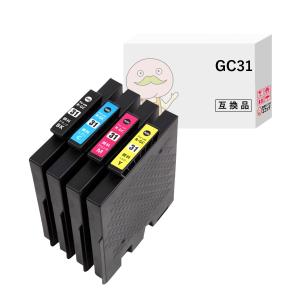 エコッテ GC31 RICOH ( リコー )用 互換インクカートリッジ 顔料 標準容量 4色 ブラック ( 黒 ) シアン マゼンダ イエロー ┃  GX e7700 GX e5500 GX e3300 GX e｜ecotte-shop