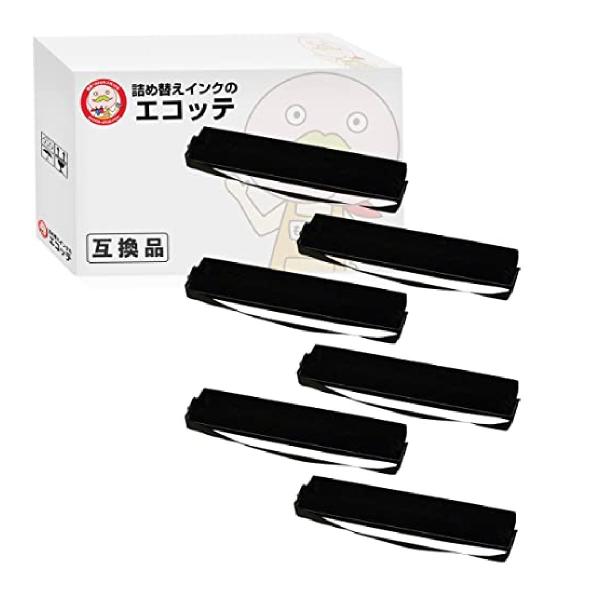 エコッテ PC-PZ141302 HITACHI ( 日立 )用 サブリボン 黒 6個 ┃  SE1...