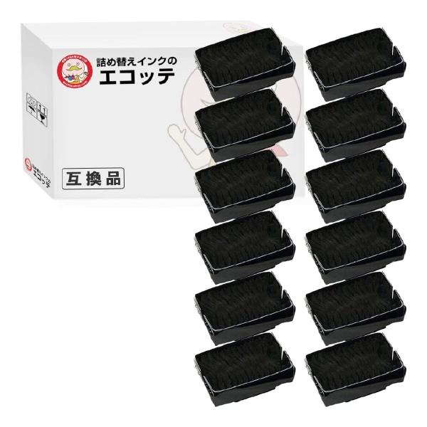 エコッテ DP3220/DP3320 SHARP ( シャープ )用 サブリボン 黒 12個 ┃  ...