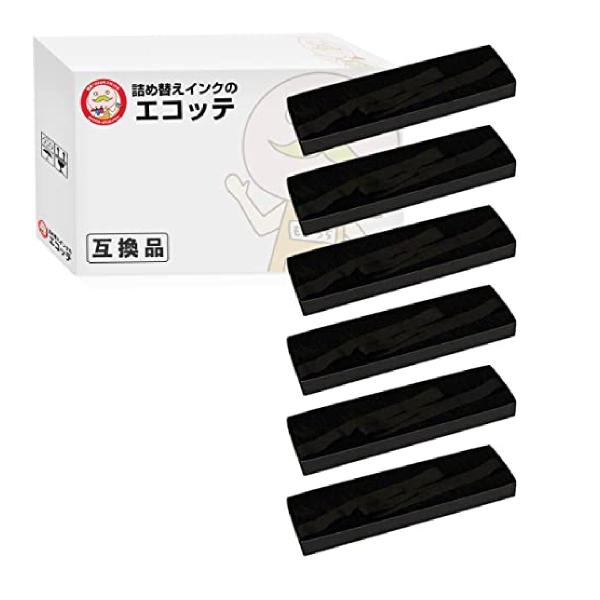エコッテ TY-8359A SHARP ( シャープ )用 サブリボン 黒 6個 ┃  IO8359...