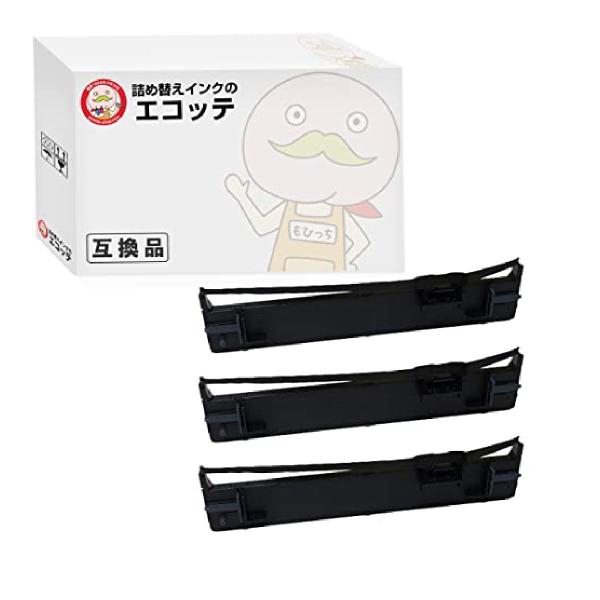 エコッテ VP-F2000RC EPSON ( エプソン )用 インクリボンカセット 黒 3個 ┃ ...
