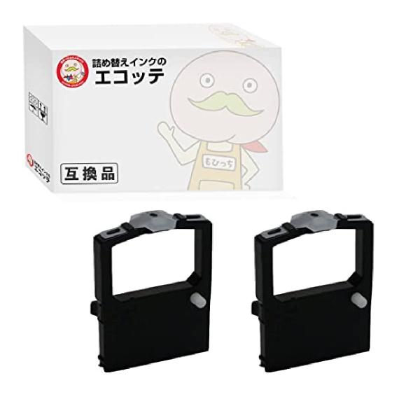エコッテ CR5650 OKI ( 沖 )用 インクリボンカセット 黒 2個 ┃  SPR105BX...