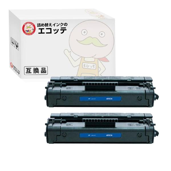 エコッテ C4092A HP ( ヒューレット・パッカード )用 リサイクルトナー ブラック ( 黒...