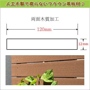 エコウッド 人工木 幕板材 (120×12mm...の詳細画像1
