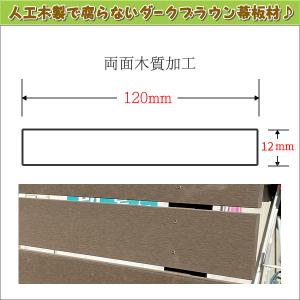 エコウッド 人工木 幕板材 (120×12mm...の詳細画像1