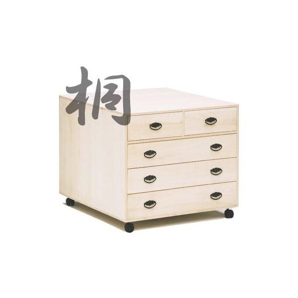 チェスト 完成品 整理ダンス タンス たんす だんす 和 キャスター付き 4段 桐押入れタンス