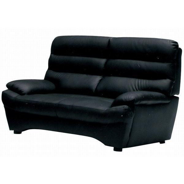 ２人掛けソファー バロー【カラー：ブラック・レッド】 (2Pソファー)