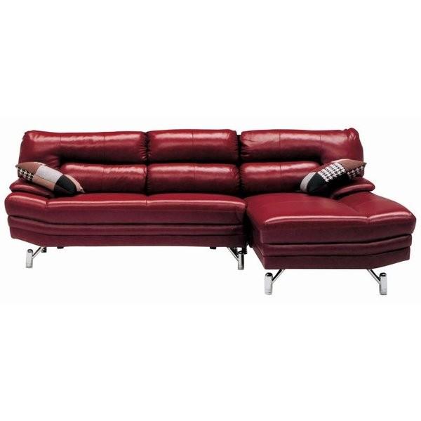 ソファー ソファ ３人掛け　革張り カウチ インペリアル　ブラック/レッド