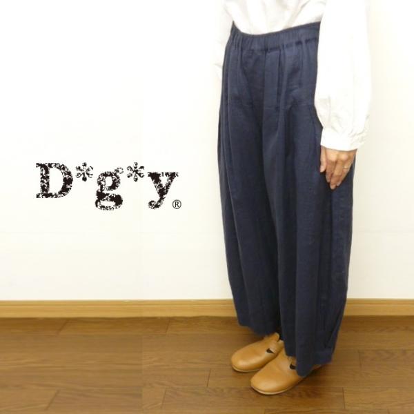D*g*y dgy ディージーワイ ワイド パンツ 麻 100% リネン オックス オケージョン フ...