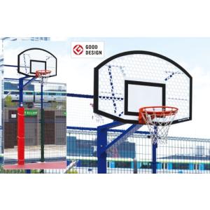 RT-B062140 バスケットゴール単柱式 アルミパンチング 扇型