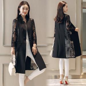 花柄シフォンジャケット ロングカーディガン レディース 薄手 夏用 シースルー 長袖 軽量 uvカット 紫外線対策 オフィス 冷房対策透け感 女性 40代