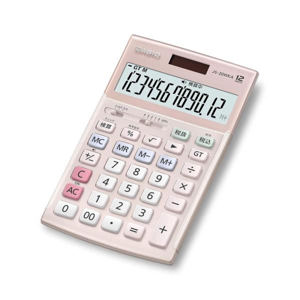 カシオ 本格実務電卓 12桁 検算機能 ジャストタイプ ピンク JS-20WKA-PK-N グリーン...