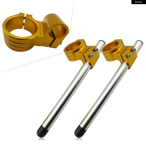 並行輸入品50MM フォーク チューブ ハンドルバー マウント クリップ アプリリア ヤマハ ホンダ...