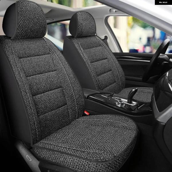 並行輸入品 オールインクルーシブ カーシートカバー リネン生地 滑り止め通気性 フロントシングルシー...